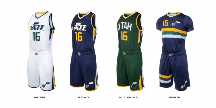 Utah Jazz Uniform 37