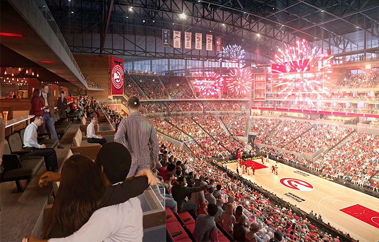 Phillips Arena renovation rendering