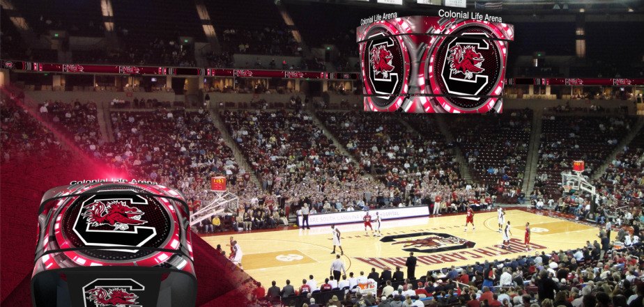 Colonial Life Arena videoboard rendering