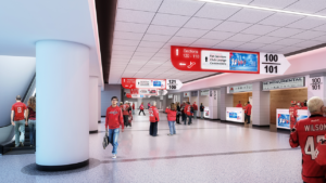 Capital One Arena concourse renovation rendering