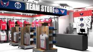 Capital One Arena team store rendering