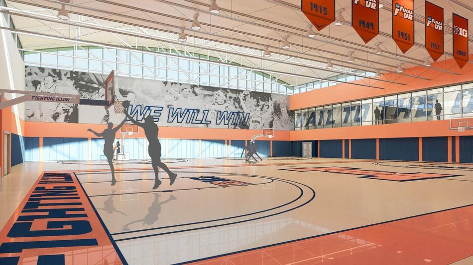 Ubben Basketball Practice Facility rendering