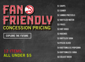 Philips Arena Concessions pricing graphic