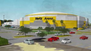 Hertz Arena paint rendering