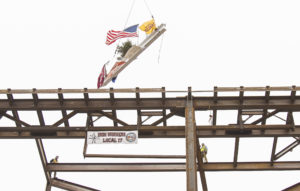 Quicken Loans Arena topping off ceremony