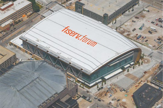 Fiserv Forum roof rendering