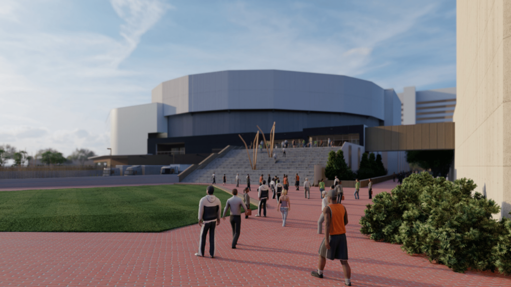 Legacy Arena renovation rendering