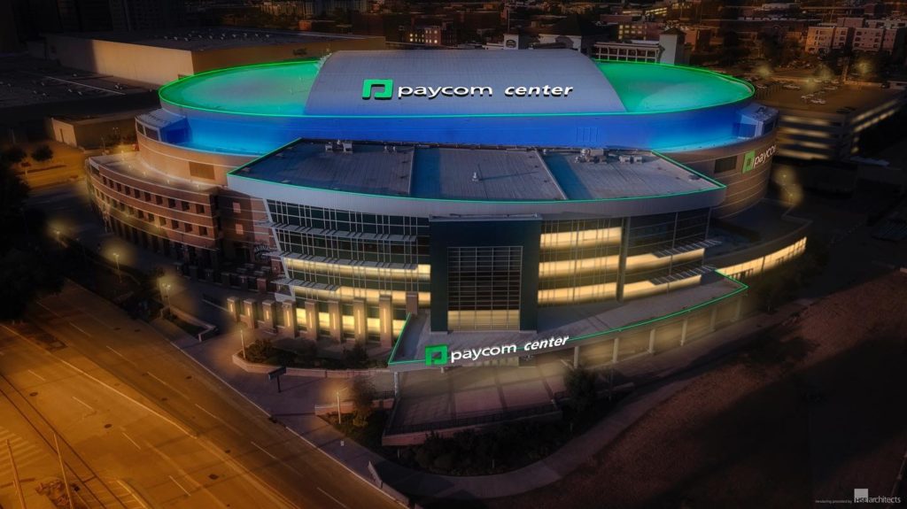 City Thunder Shift Gears To Talk Of New Oklahoma City Arena Arena Digest   Paycom Center 1024x575 